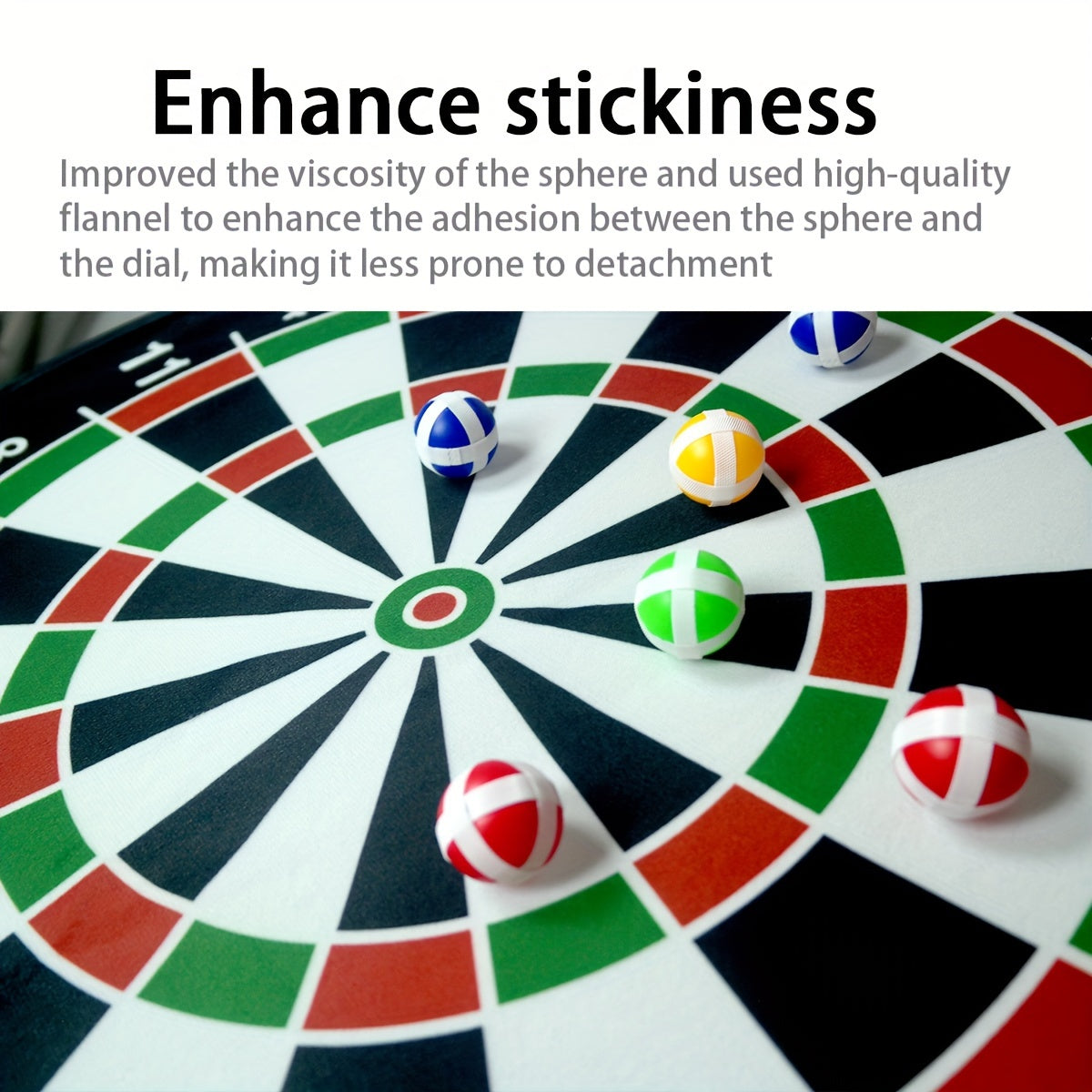 Uy ichida va tashqarida tanani rivojlantirish uchun 12 ta yopishqoq top bilan dart o'yini to'plami, 3 yoshdan katta uchun