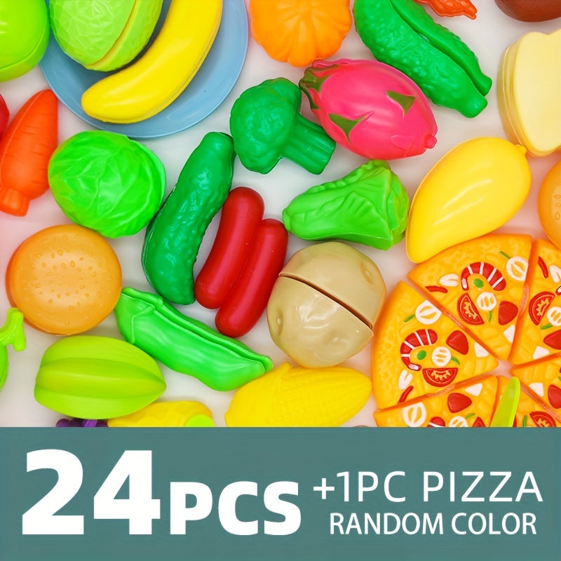 Entertaining Toy Set with Realistic Fruit and Vegetable Designs for Family Role Play and Kitchen Pretend Play