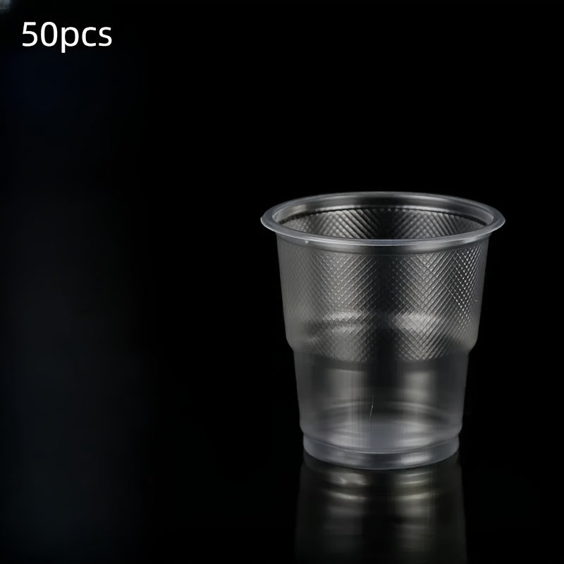 Disposable Clear Plastic Cups Pack for Home Use, Tea, Wine, and Commercial Drinking