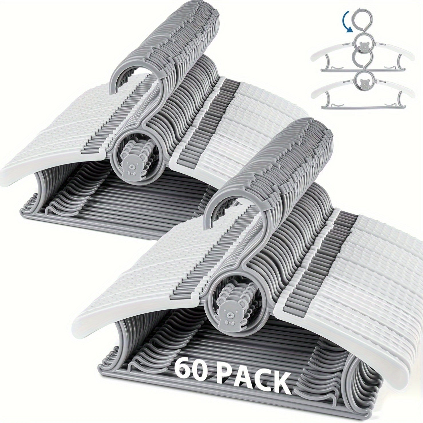 Adjustable Retractable Clothes Hanger Gray Suitable for Any Occasion