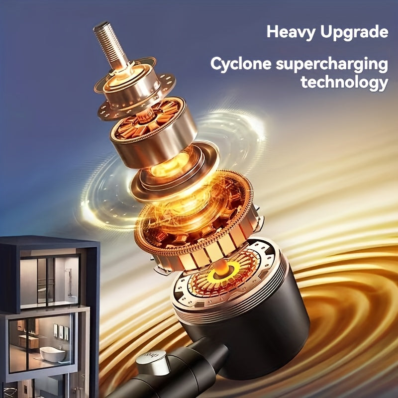 5-Mode sozlanadigan qo‘l showerhead filtri bilan, polish qilingan yakuniy qoplama, butun tanani his qilish