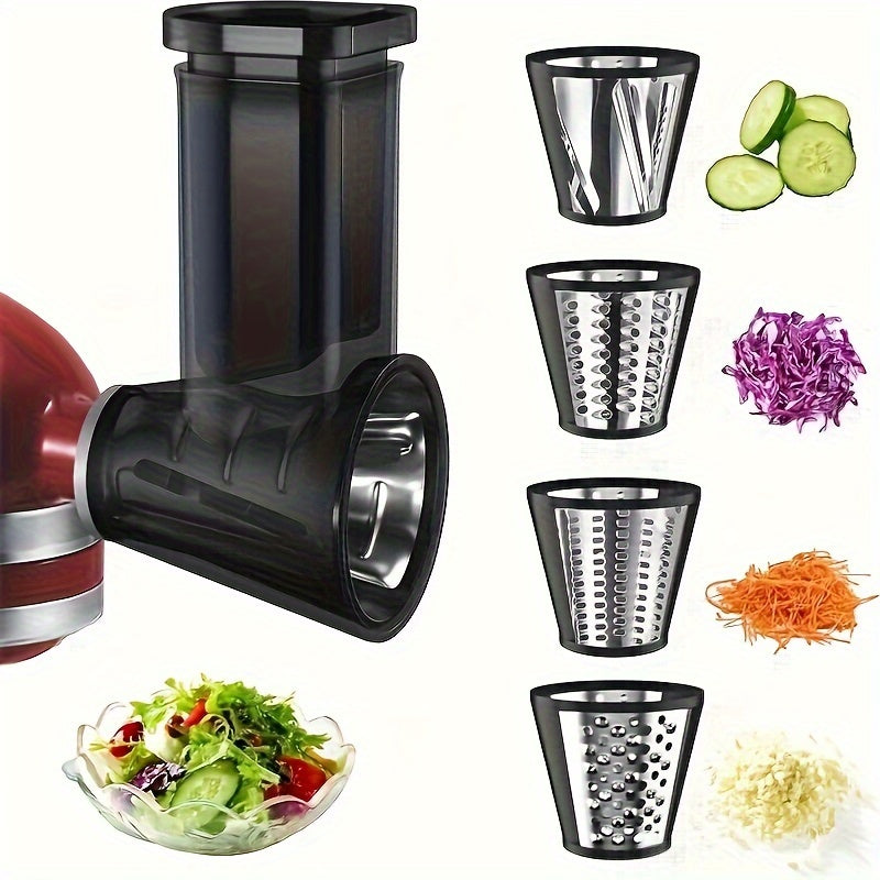 Slicer and Shredder Accessory for KitchenAid Blender with 4 Blades
