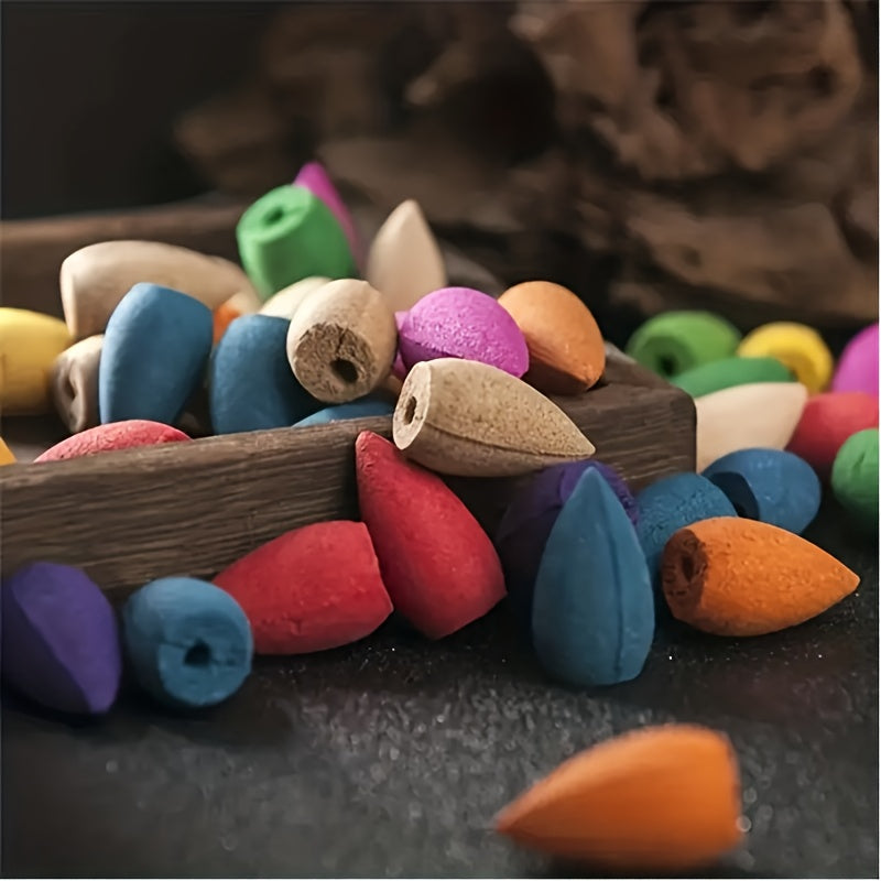 Pack of 60/31/111 Mixed Scent Backflow Incense Cones with Lavender and Sandalwood