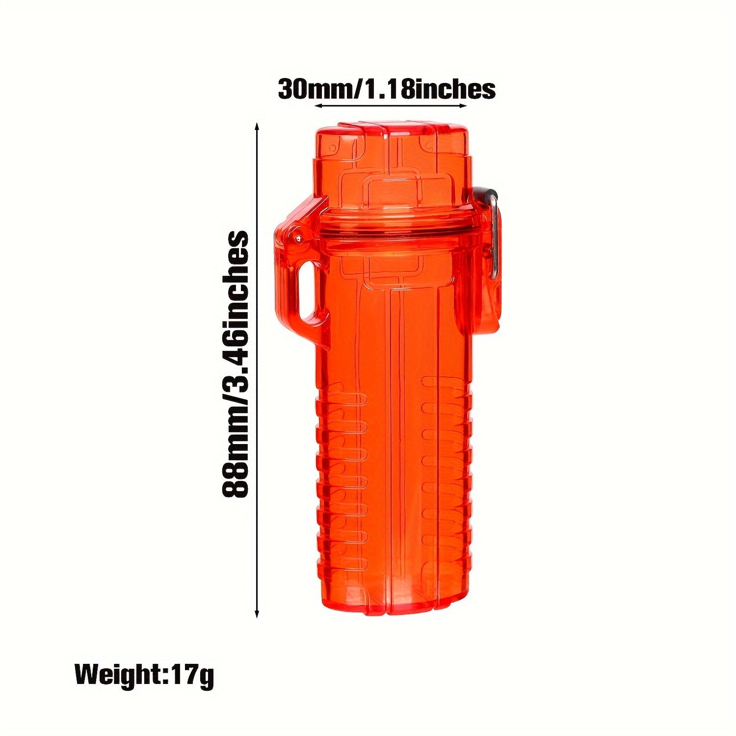s:
Suya chidamli plastmassa olovyoq qutisi qopqog'i BIC J6 tashqi omon qolish sumkasi uchun