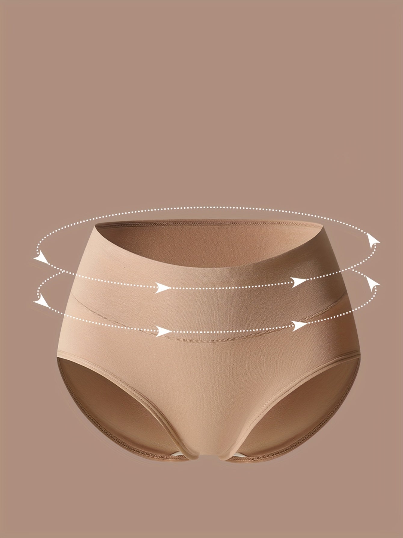 4-Pack Seamless High Waist Women's Briefs Breathable Comfortable Lingerie