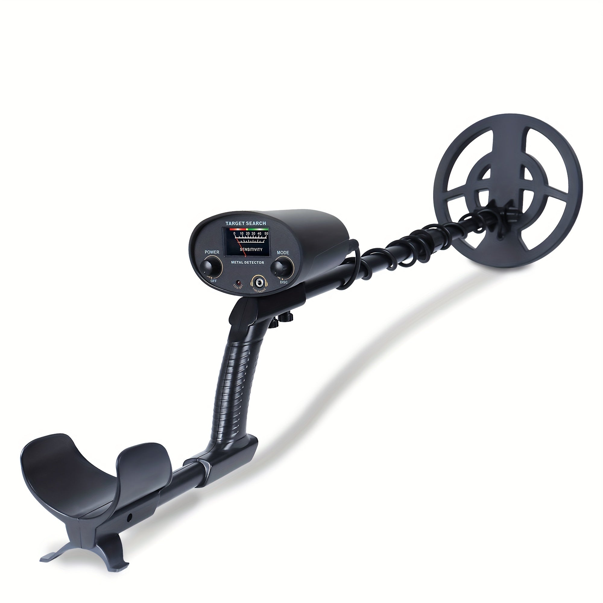 High-Sensitivity Metal Detector for All Ages Adjustable Height All-Metal Detection
