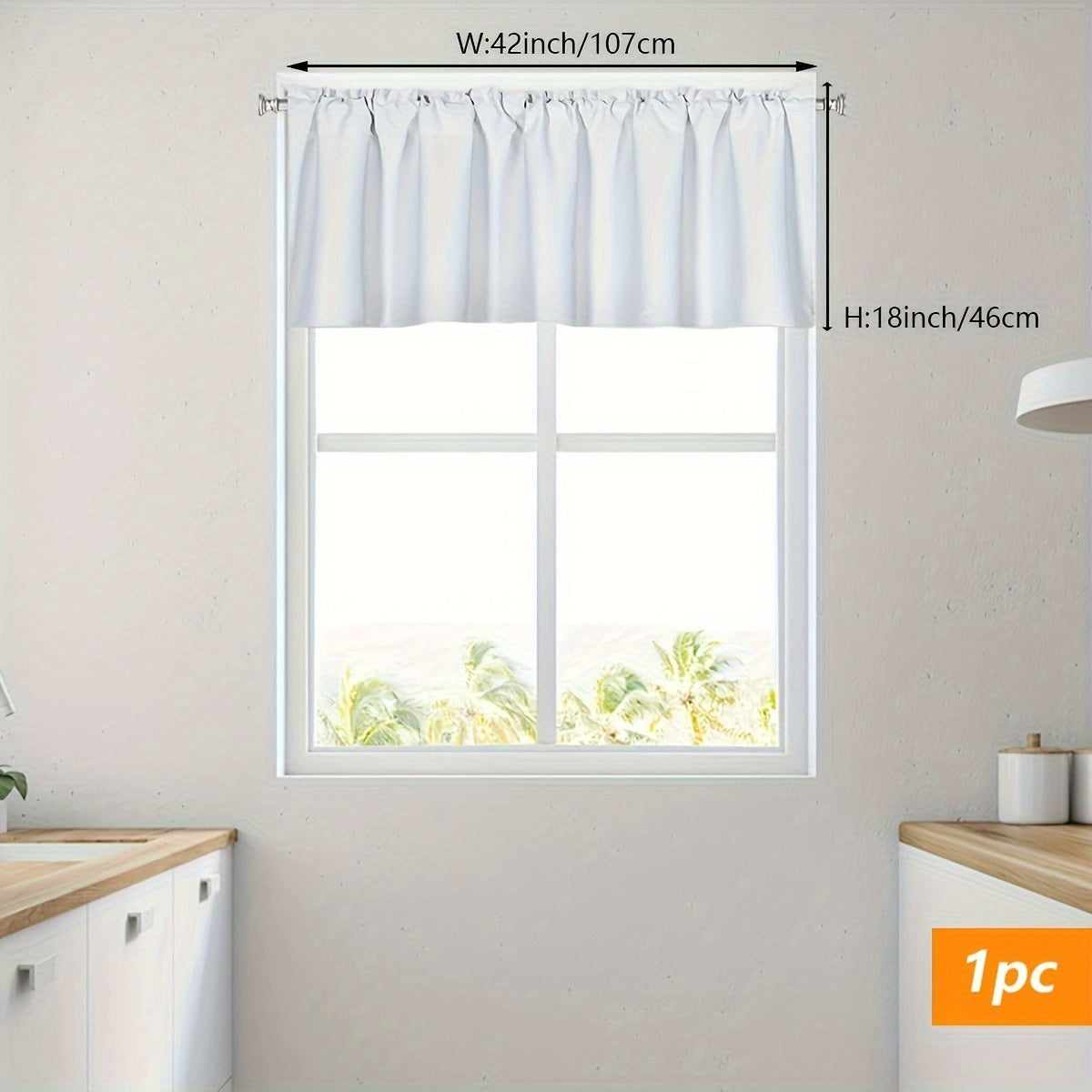 Solid Color Blackout Curtain with Rod Pocket for Privacy and Modern Style