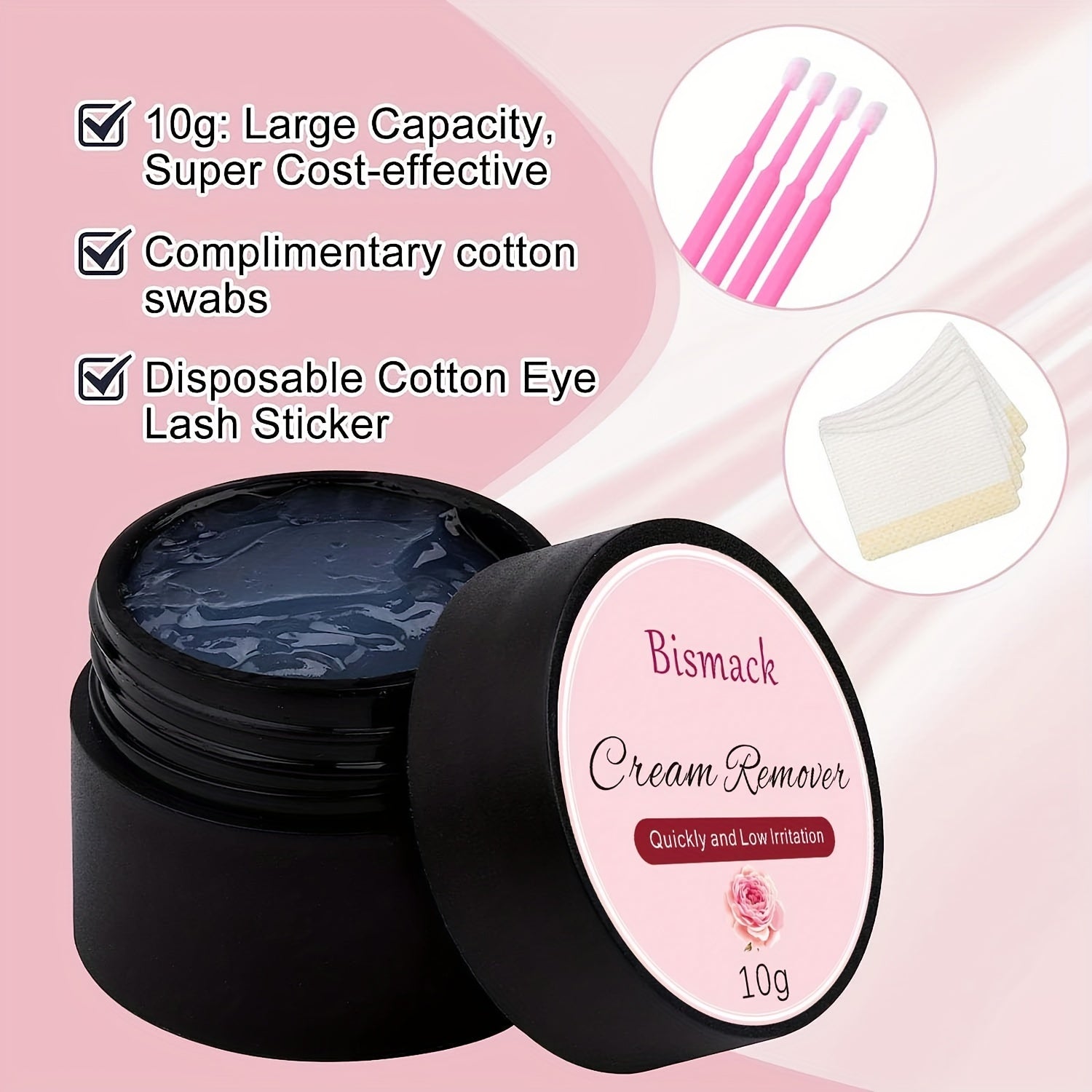 Eyelash Extension Remover Cream 10g Gentle Lash Glue Dissolver for Sensitive Skin