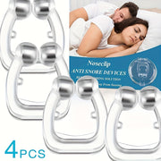 Silicone Magnetic Nose Clips for Snoring Relief Pack of 4 Sleep Aid Nasal Airway Openers