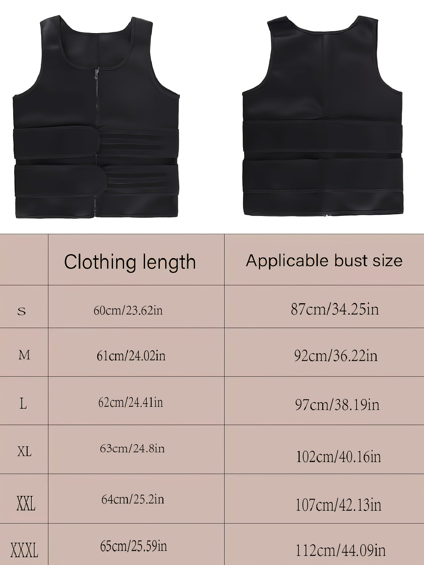 Men's Neoprene Waist Trainer Tummy Control Tank Top for Beer Belly Reduction