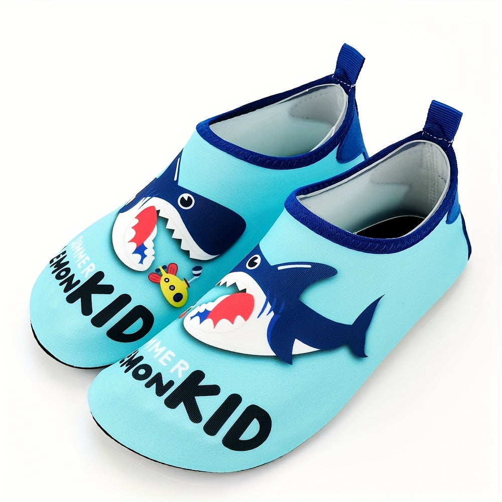 Boys Water Shoes Baby Shark Print Non-slip Breathable Quick Dry for Swimming Diving Surfing