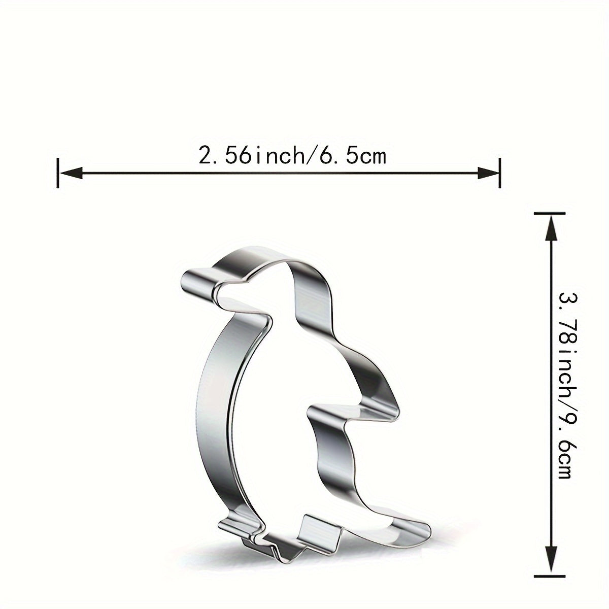 Stainless Steel Penguin Shaped Biscuit Mold for DIY Baking and Cookies