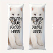 Pet Plush Pillow with Custom Pet Photo Double-Sided Soft Long Hug Design 50.8x137.16 cm
