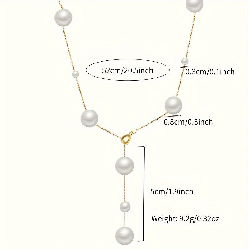 Zarif 925 Silver va 18K Gold Plated Freshwater Pearl Necklace, Orange Heart Rain dizayni - U uchun ideal yozgi va Sevgililar kuni sovg'asi