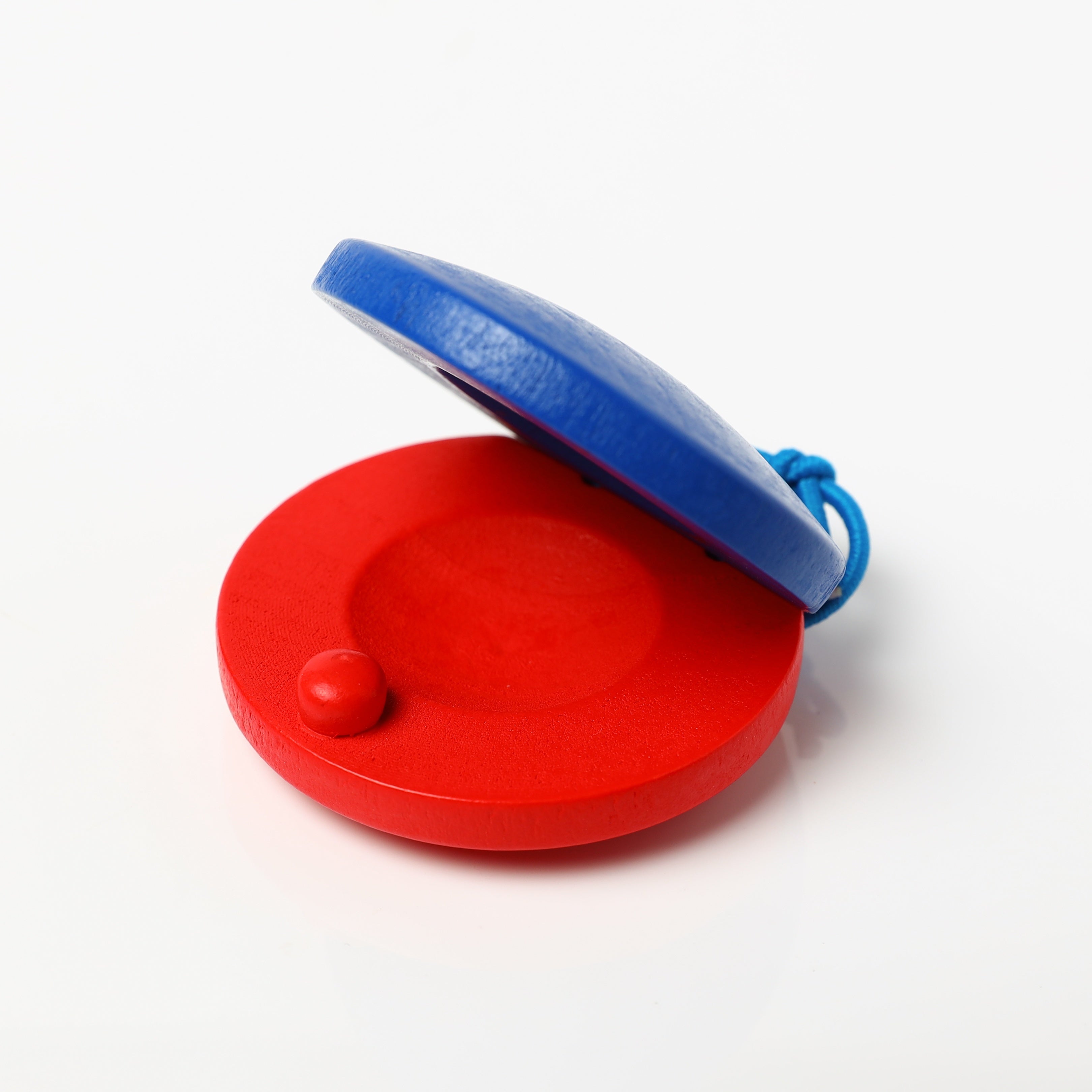 Ручная деревянная перкуссионная погремушка для музыкальных занятий, от 3 лет, красная, синяя, желтая