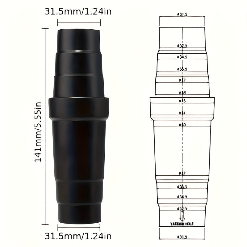 Vakuum tozalash moslamasi shlang adapter konvertori bardoshli 4/5-qavatli 32-39mm qo'shimchalar