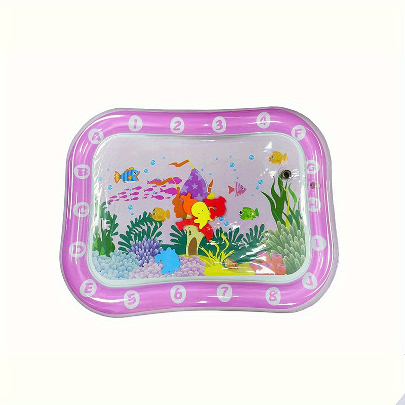 Pink Inflatable Crawling Play Mat with PE Surface for Babies