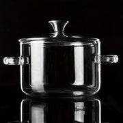 118.35oz Borosilicate Glass Cooking Pot Stovetop Safe Soup Pasta Sauce Pan