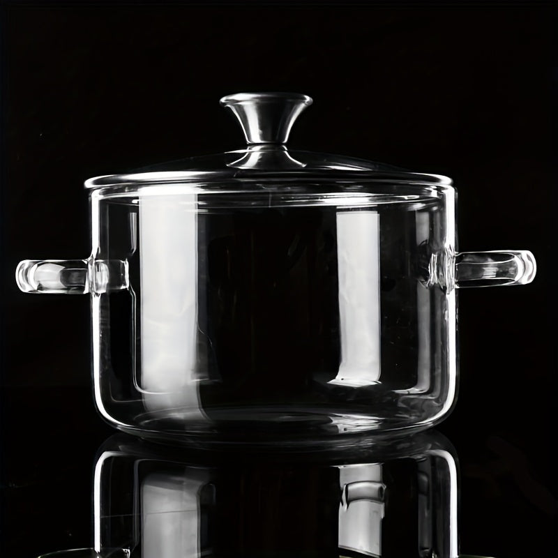 118.35oz Borosilicate Glass Cooking Pot Stovetop Safe Soup Pasta Sauce Pan