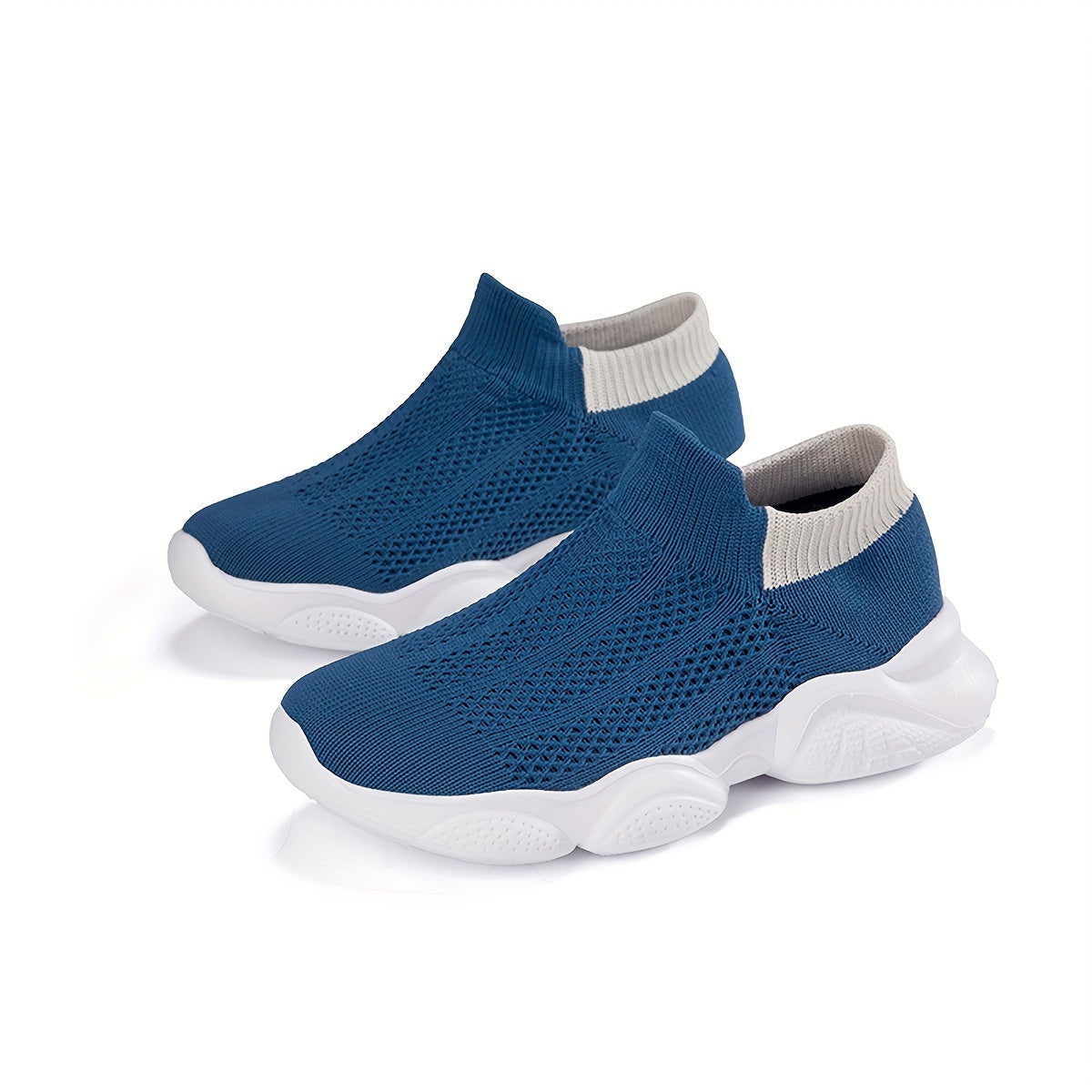 Boys Slip-On Sock Shoes Non-Slip Soft Sole All-Season Casual Sneakers