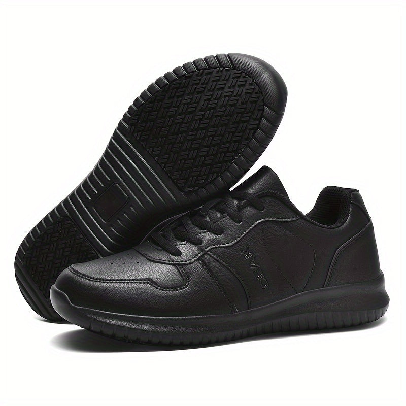 Women's Slip-Resistant Chef Shoes All-Season Work Sneakers with Rubber Sole