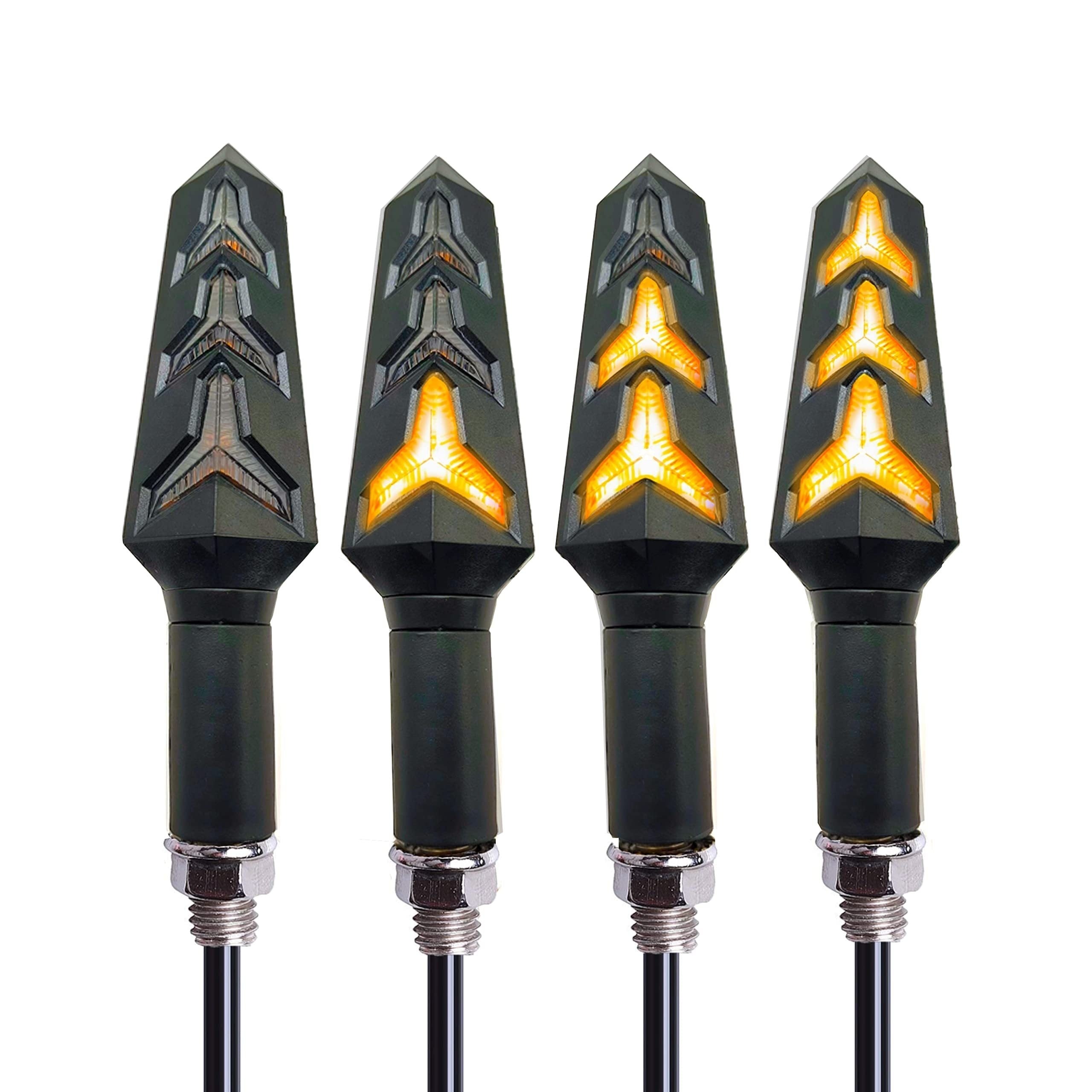 Universal motosikl suv oqimi ko'rsatuvchi chiroq, relé bilan, egiluvchan orqa chiroq