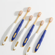 Pack de 6 cepillos de dientes de nylon suave para encías, limpieza profunda