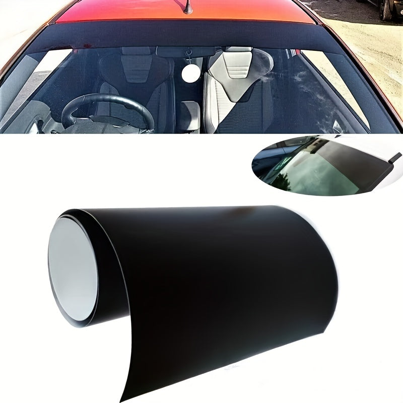 Black Sunshade Car Stickers for Front and Rear Windshields PVC Privacy Window Cover