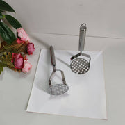 Pasapurés de acero inoxidable, herramienta de cocina manual para machacar patatas