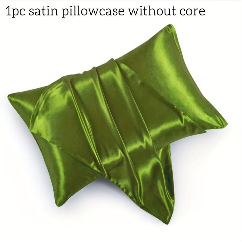 Satin Pillowcase for Home Comfort with Envelope Closure Soft Skin Friendly