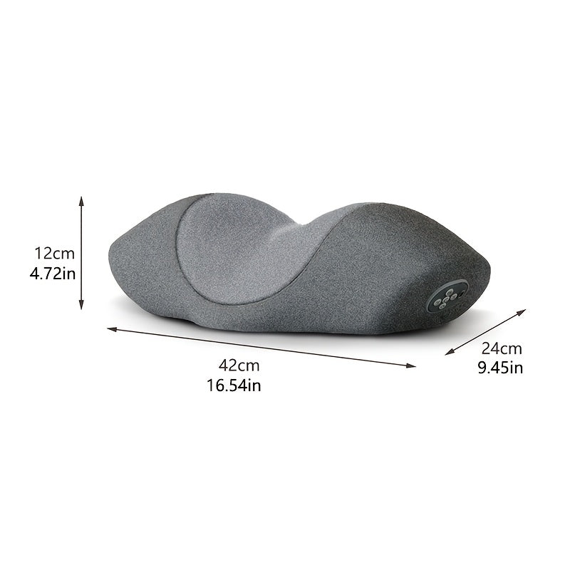 Ergonomic Cervical Pillow with Heated Spine Massager Vibration Neck Support for Deep Relaxation