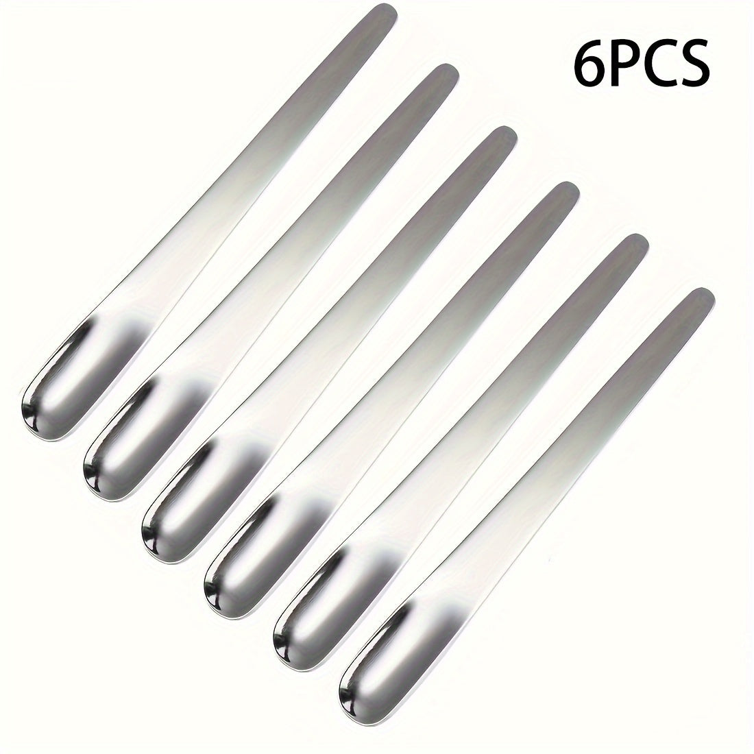 Set of 6 Stainless Steel Spoons 4.84 Inch Multi-Purpose Utensils
