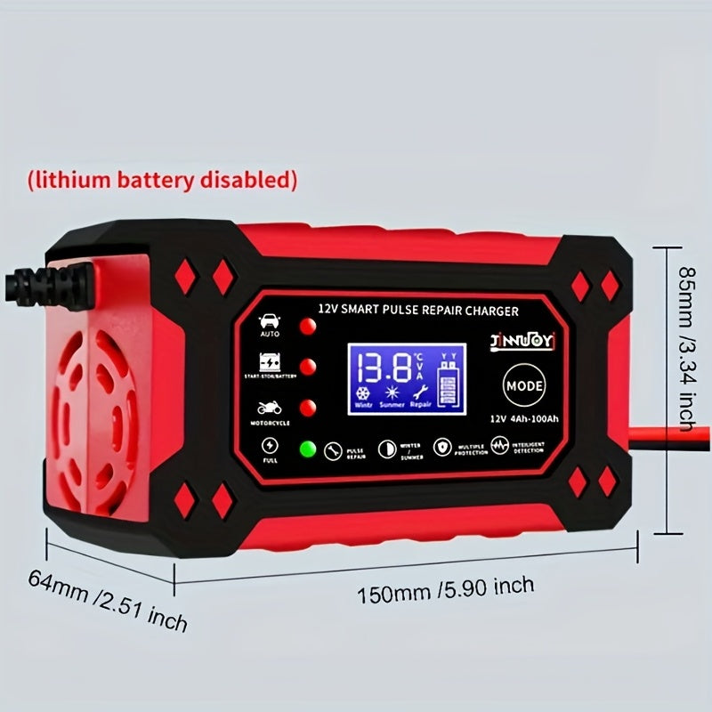 12V 6A Avtomobil batareyasi uchun zaryadlovchi, harorat kompensatsiyasi bilan sekin zaryadlovchi