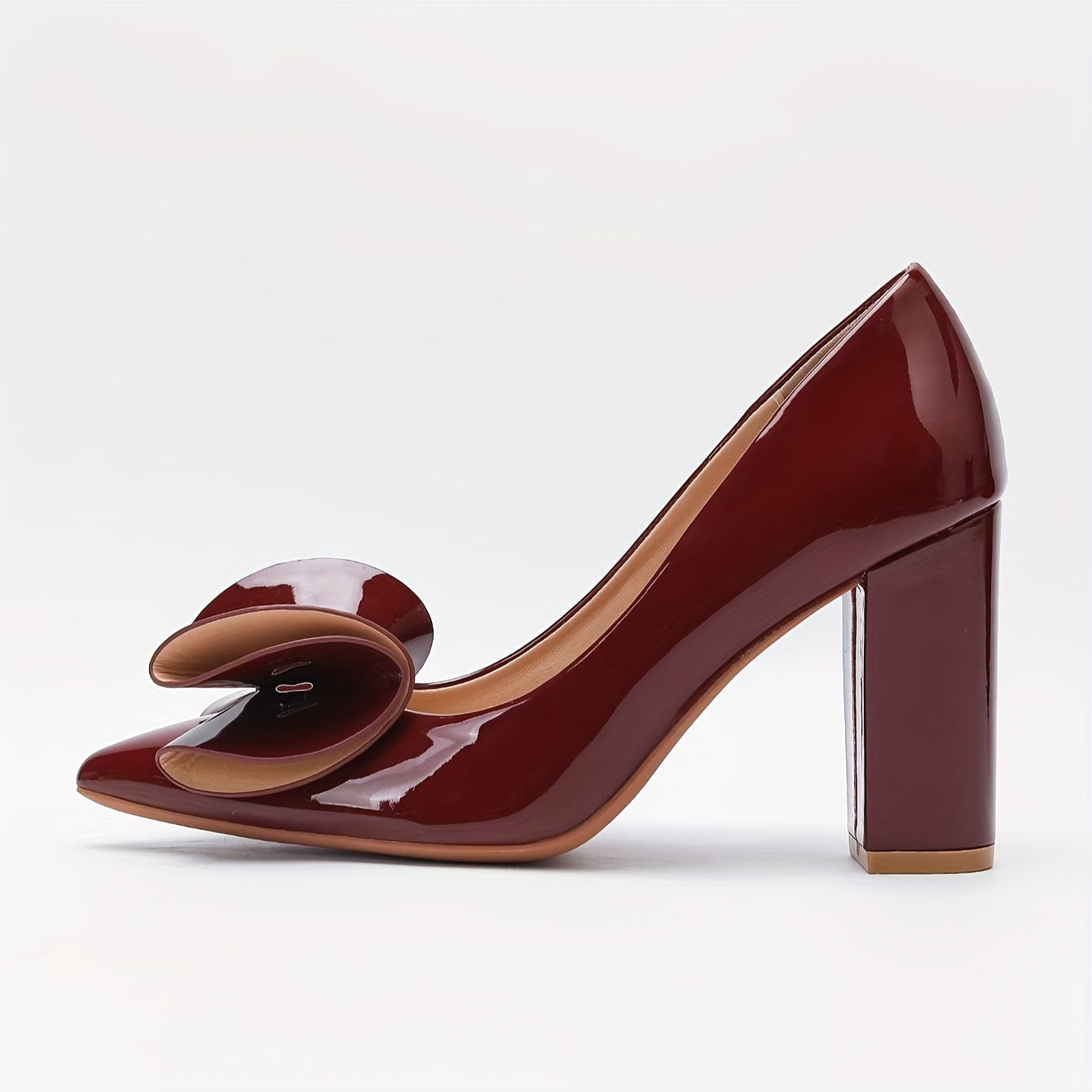 Women's Satin Bow Pointed Toe Stiletto Heels Dress Pumps for Parties and Office