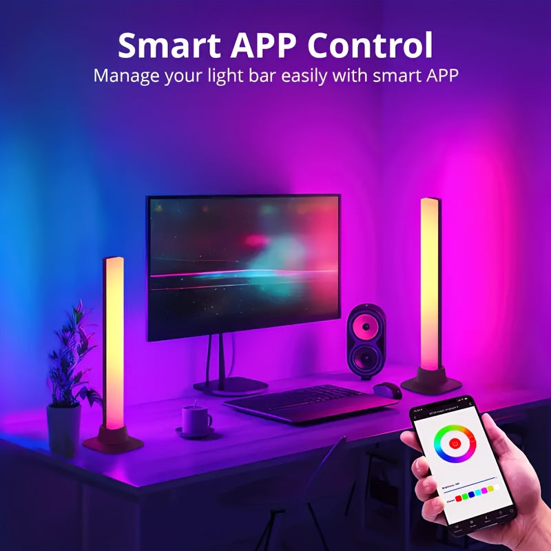 Luces de escritorio LED alimentadas por USB para entusiastas de los juegos y la música, pack de 1 o 2