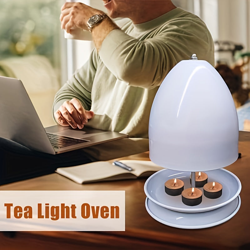 Портативный металлический нагреватель для свечей для использования на улице, без батареи, теплое сияние, кемпинг