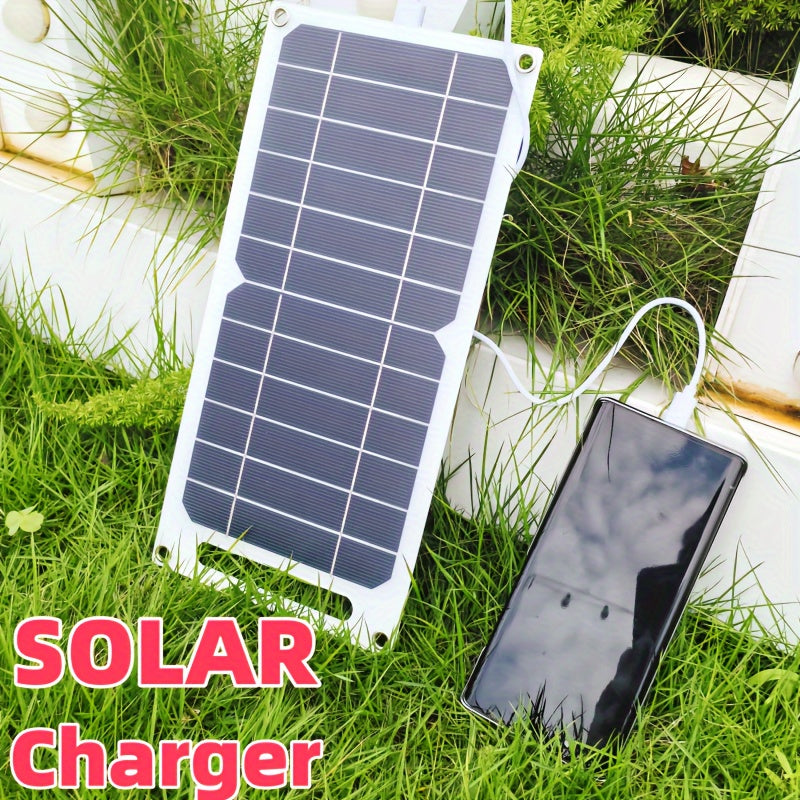 Solar Charger Panel with Magnetic Attachment USB Output Detachable Photovoltaic Module for Camping RV Home