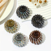 Hair Accessory Bird Nest Hair Clip Rhinestone Ponytail Holder for Women Girls