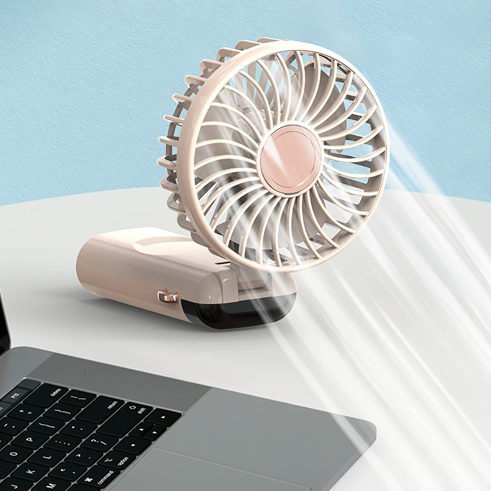Portable Handheld USB Fan Personal Air Cooler for Travel Office Outdoor