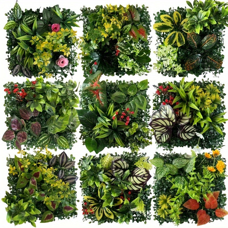 Artificial Green Plants for Outdoor Wall Decoration Wedding Festival Tying