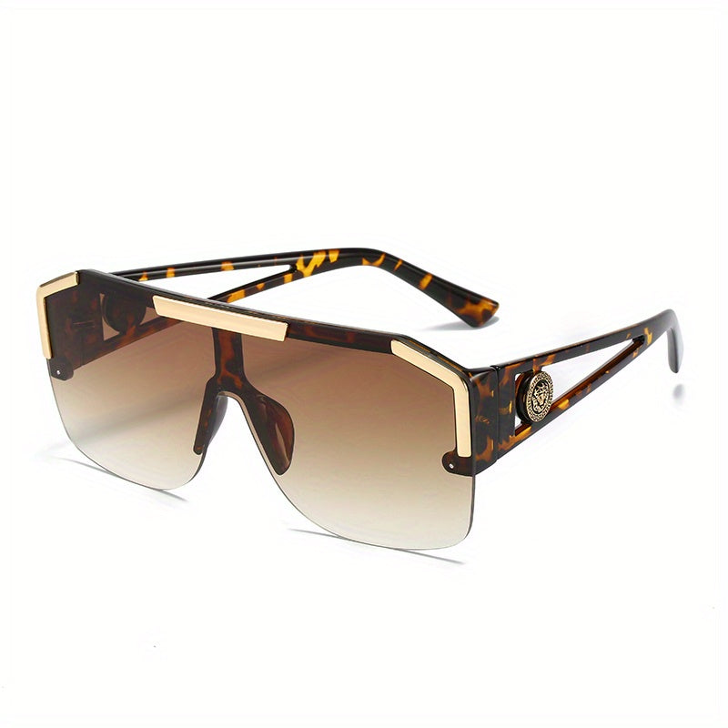 Men's Oversized Square Glasses Large Frame Casual Fashion Accessories