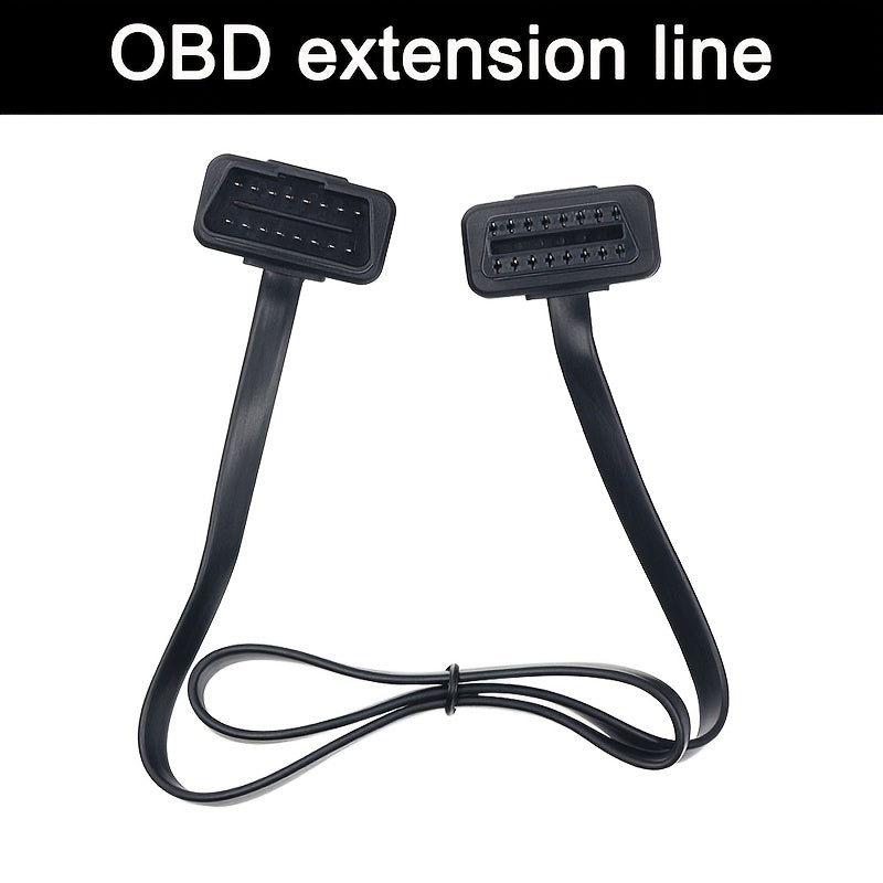 OBD2 Extension Cable Flexible Flat Diagnostic Expansion Cord Car Tool
