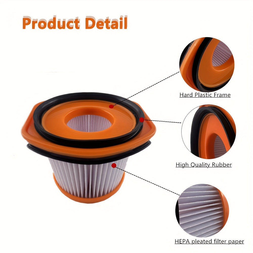 Replacement Vacuum Filters 4-Pack for Wandvac System, Durable Plastic Paper