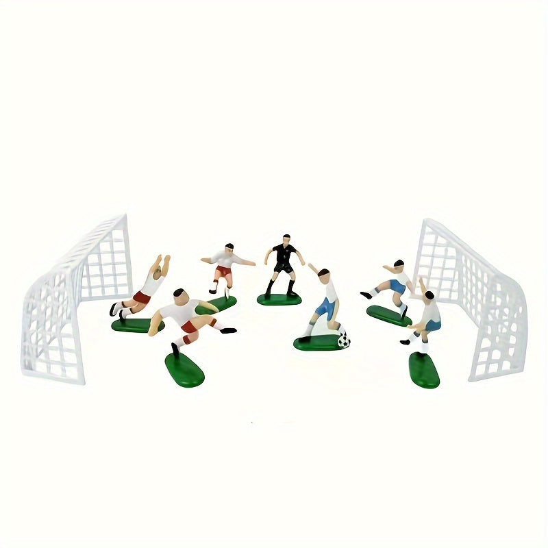 9-Piece Football Team Cake Topper Set for Birthday Parties and Winter Celebrations