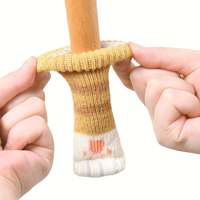 Set of 4 Non-Slip Silent Wear-Resistant Table Leg Covers and Chair Protectors