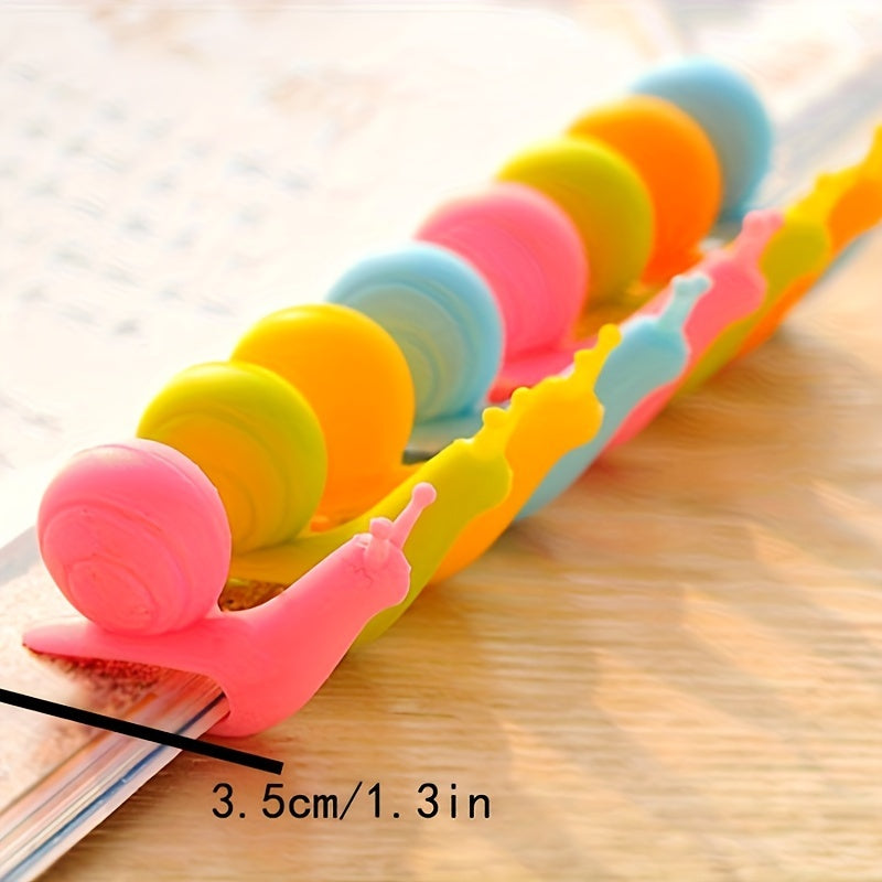 Silicone Snail Tea Bag Hangers 10-Pack or 5-Pack, Creative Cup Identification