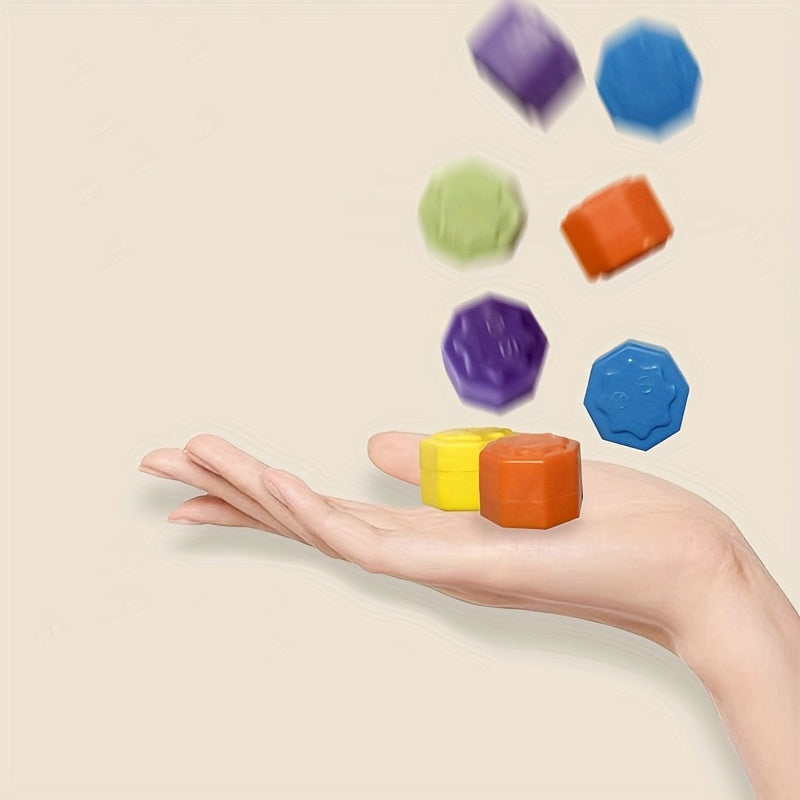 Juego al aire libre para adultos, plástico Gonggi, clásico coreano, piedra-agarre, colorido