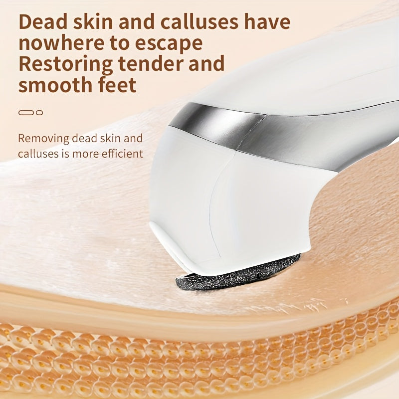 Electric Foot File with USB Charging Dual Heads Dead Skin Callus Remover
