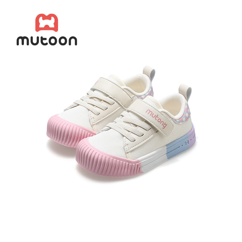 Children's Canvas Shoes for Boys and Girls with Non-Slip Sole and Protective Toe