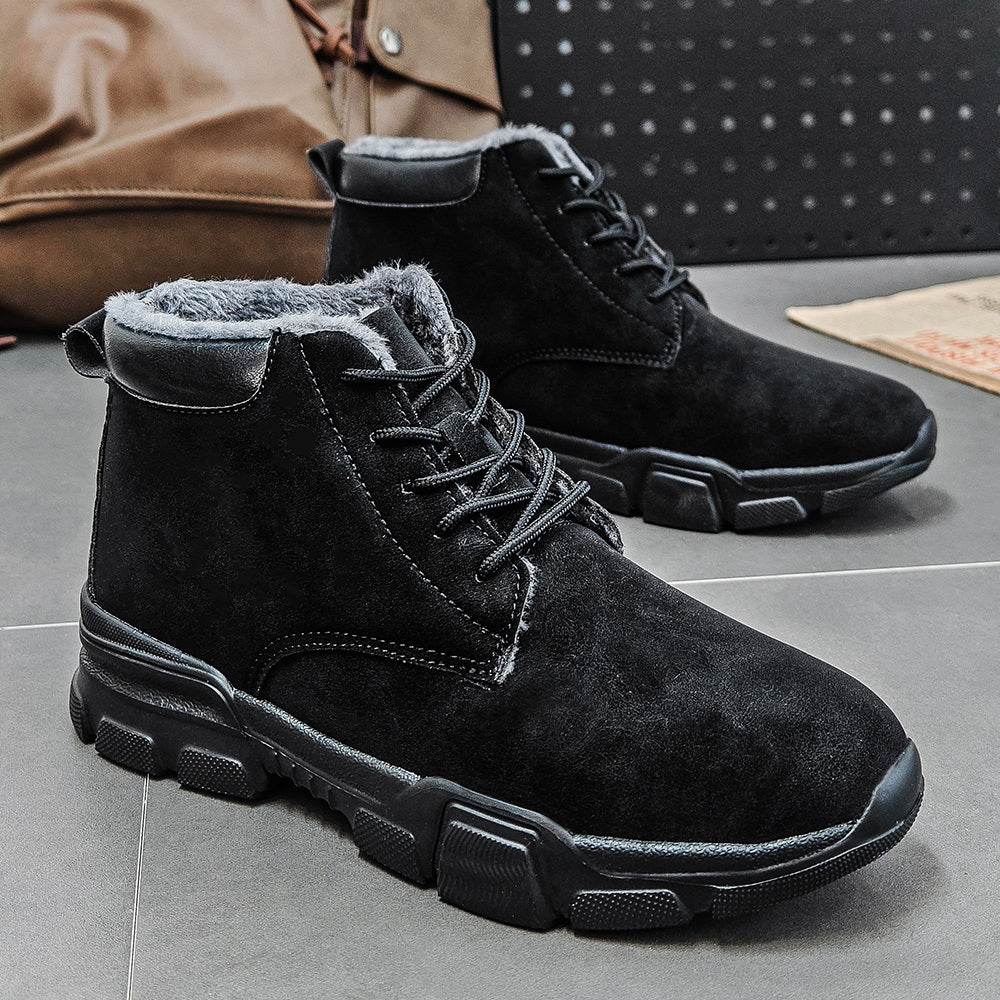 Women's Faux Cover-Like Chunky Heel Slip-On Boots All-Season